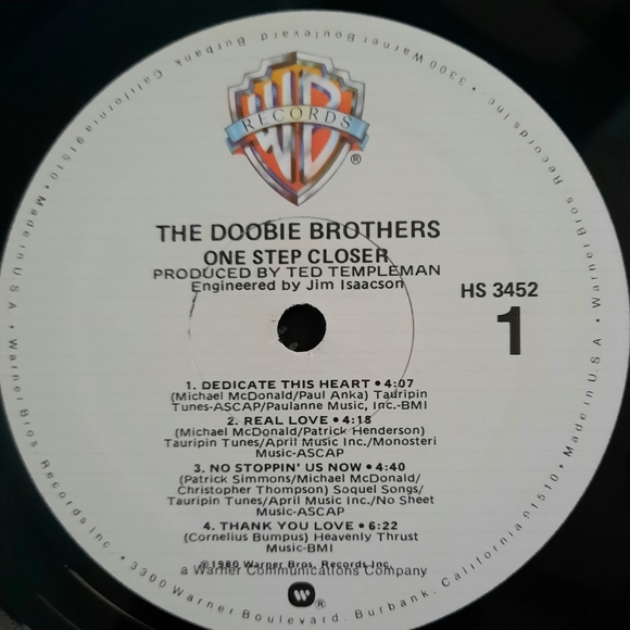 The Doobie Brothers- One Step Closer, Vinyl LP 1980 - Picture 9 of 9
